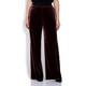 LUISA VIOLA PULL-ON FLUID VELVET TROUSERS BURGUNDY