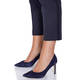 LUISA VIOLA HOUNDSTOOTH TROUSER NAVY AND GREY
