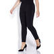 LUISA VIOLA PUNTO MILANO TROUSER WITH LACE TRIM BLACK