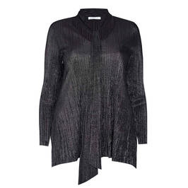 LUISA VIOLA SPARKLY PLEATED TUNIC BLACK - Plus Size Collection