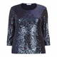 LUISA VIOLA SEQUIN FRONT TOP BLUE