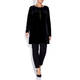 LUISA VIOLA TUNIC AND TROUSER OUTFIT BLACK