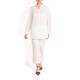 LUISA VIOLA WHITE BRODERIE ANGLAIS SHIRT