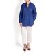 LUISA VIOLA blue BRODERIE ANGLAIS SHIRT