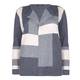 LUISA VIOLA COLOURBLOCK CARDIGAN WITH ECLECTIC TEXTURES