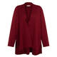 Luisa Viola Edge-to-Edge Cardigan Wine