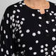 Luisa Viola Spot Cardigan Black and White 