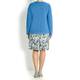 LUISA VIOLA Gitane blue fringed CARDIGAN