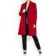 LUISA VIOLA red wool COAT