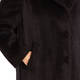 LUISA VIOLA BLACK FAUX-FUR COAT 