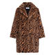 Luisa Viola Faux Fur Animal Print Coat