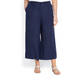 LUISA VIOLA NAVY LINEN CULOTTE