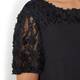 LOUISA VIOLA APPLIQUE A-LINE DRESS
