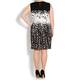 LUISA VIOLA jacquard monochrome DRESS