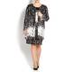 LUISA VIOLA jacquard monochrome LONG JACKET