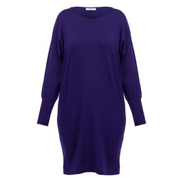 Luisa Viola Knitted Dress Violet  - Plus Size Collection