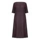 Luisa Viola aubergine linen DRESS