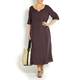 Luisa Viola aubergine linen DRESS