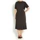 LUISA VIOLA chocolate brown jersey DRESS