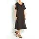 LUISA VIOLA chocolate brown jersey DRESS