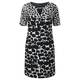 LUISA VIOLA Monochrome Print DRESS