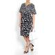 LUISA VIOLA Monochrome Print DRESS