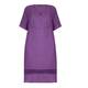 LUISA VIOLA plum linen DRESS