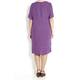 LUISA VIOLA plum linen DRESS