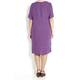 LUISA VIOLA plum linen DRESS