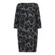 LUISA VIOLA abstract houndstooth print stretch DRESS