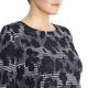 LUISA VIOLA abstract houndstooth print stretch DRESS