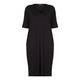 BEIGE LABEL DEEP V-NECK SHIFT DRESS