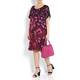 LUISA VIOLA Black Print Georgette DRESS