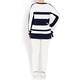 LUISA VIOLA NAVY AND WHITE STRIPE KNITTED TUNIC