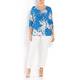 LUISA VIOLA PRINTED SWEATER BLUE