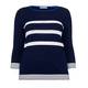 LUISA VIOLA NAVY AND WHITE STRIPE SWEATER