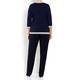 LUISA VIOLA NAVY AND WHITE STRIPE SWEATER