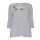 LUISA VIOLA STRIPE TUNIC EMBROIDERED