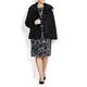 LUISA VIOLA abstract houndstooth print stretch DRESS