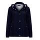 LUISA VIOLA navy showerproof JACKET with hood