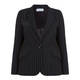 LUISA VIOLA PINSTRIPE BLAZER BLACK