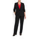 LUISA VIOLA PINSTRIPE BLAZER BLACK