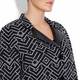 LUISA VIOLA BLACK & WHITE IKAT WEAVE JACKET