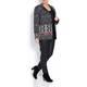 LUISA VIOLA BLACK & WHITE IKAT WEAVE JACKET