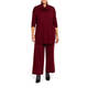 Luisa Viola Wide Leg Knitted Trousers Wine