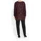 LUISA VIOLA KNITTED SEQUIN TUNIC BORDEAUX