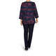 LUISA VIOLA LUREX INTARSIA SWEATER
