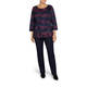 LUISA VIOLA LUREX INTARSIA SWEATER