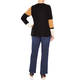 Luisa Viola Colour Block Sweater Black and Camel