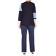 Luisa Viola Colour Block Sweater Navy and Blue